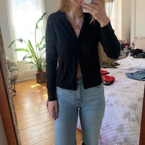 Black J. Crew caryn cardigan
